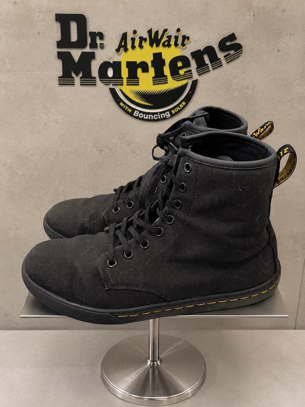 Dr. Martens Sheridan Black Canvas 8-Eye Boots Women’s 8 EU 39